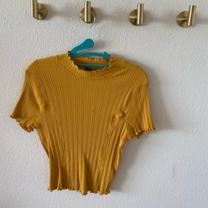Mustard Crop Top